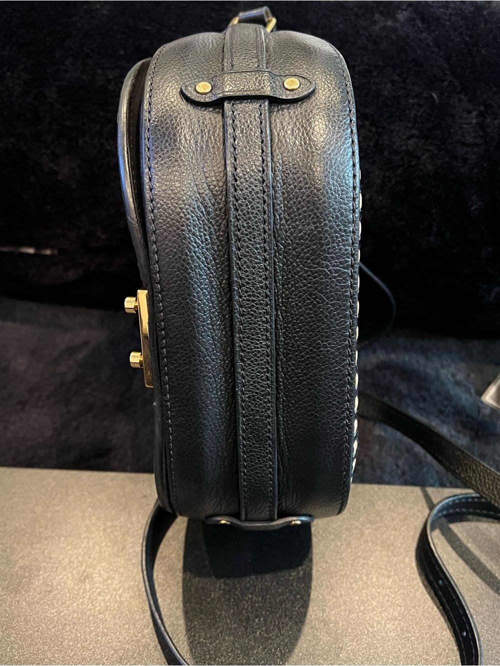 Louis Vuitton Black Empreinte Leather Monogram Junot Crossbody Purse - Picture 7 of 15